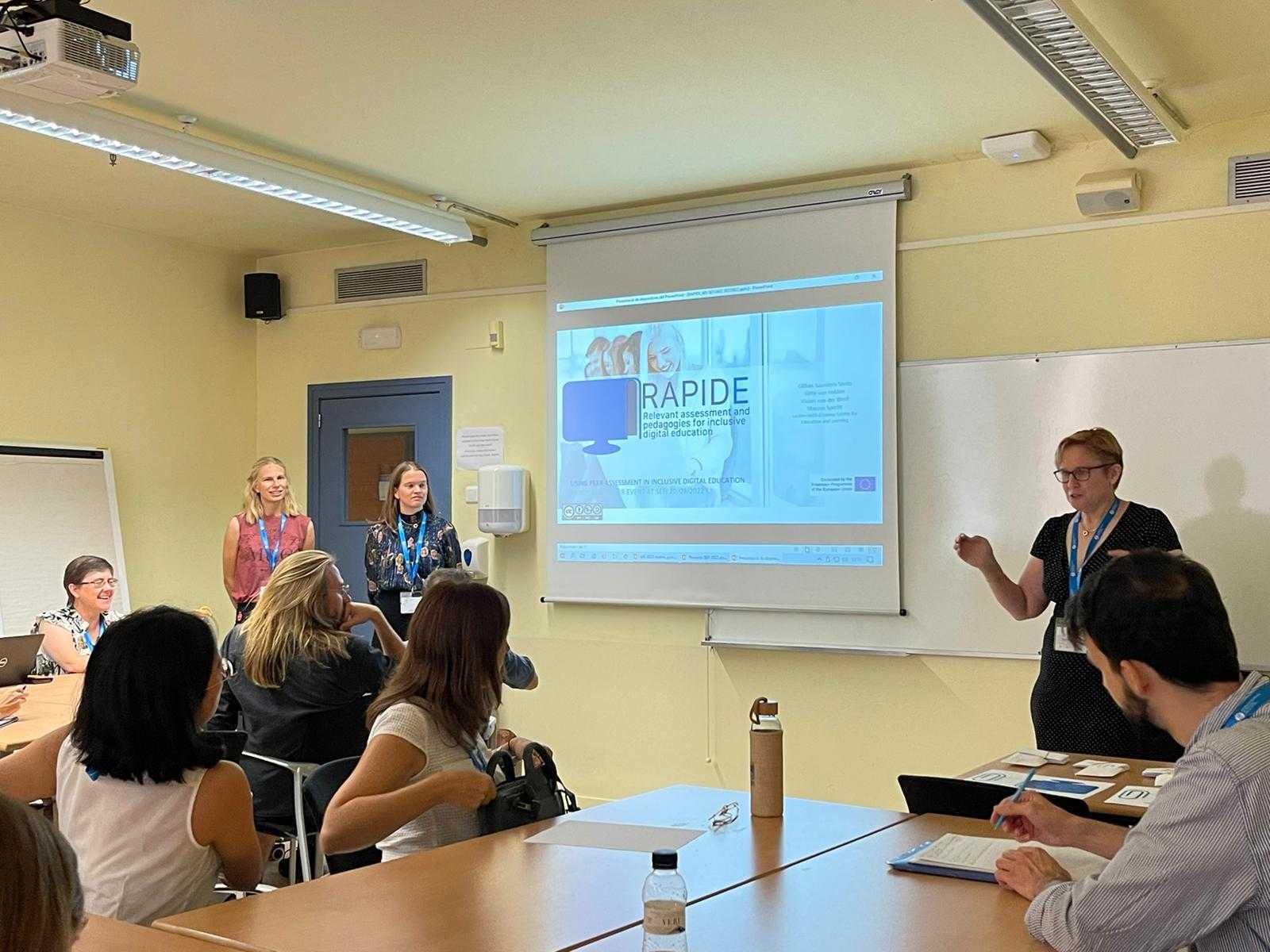 Vivian, Gitte, Gillian presenting at Sefi