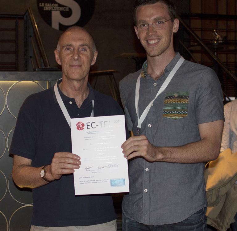 Dan davis won award best student paper