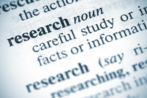picture of the word research in a dictionary
